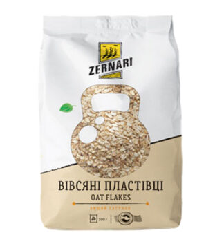 Пластівці Zernari вівсяні миттєвого приготування, 500г