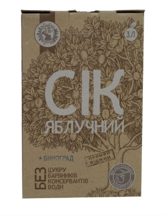 Сік яблучно-виноградний ФГ «Агросвіт-СВ», 3л